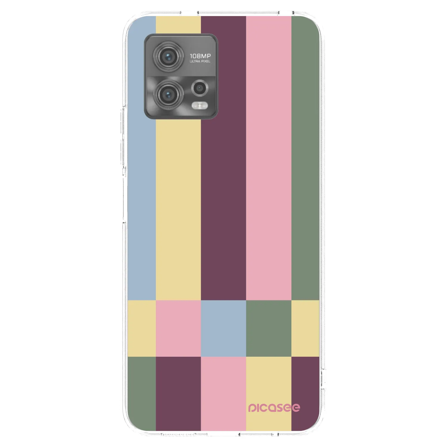 Picasee silikonski prozorni ovitek za Motorola Moto G72 - Lobby tiles