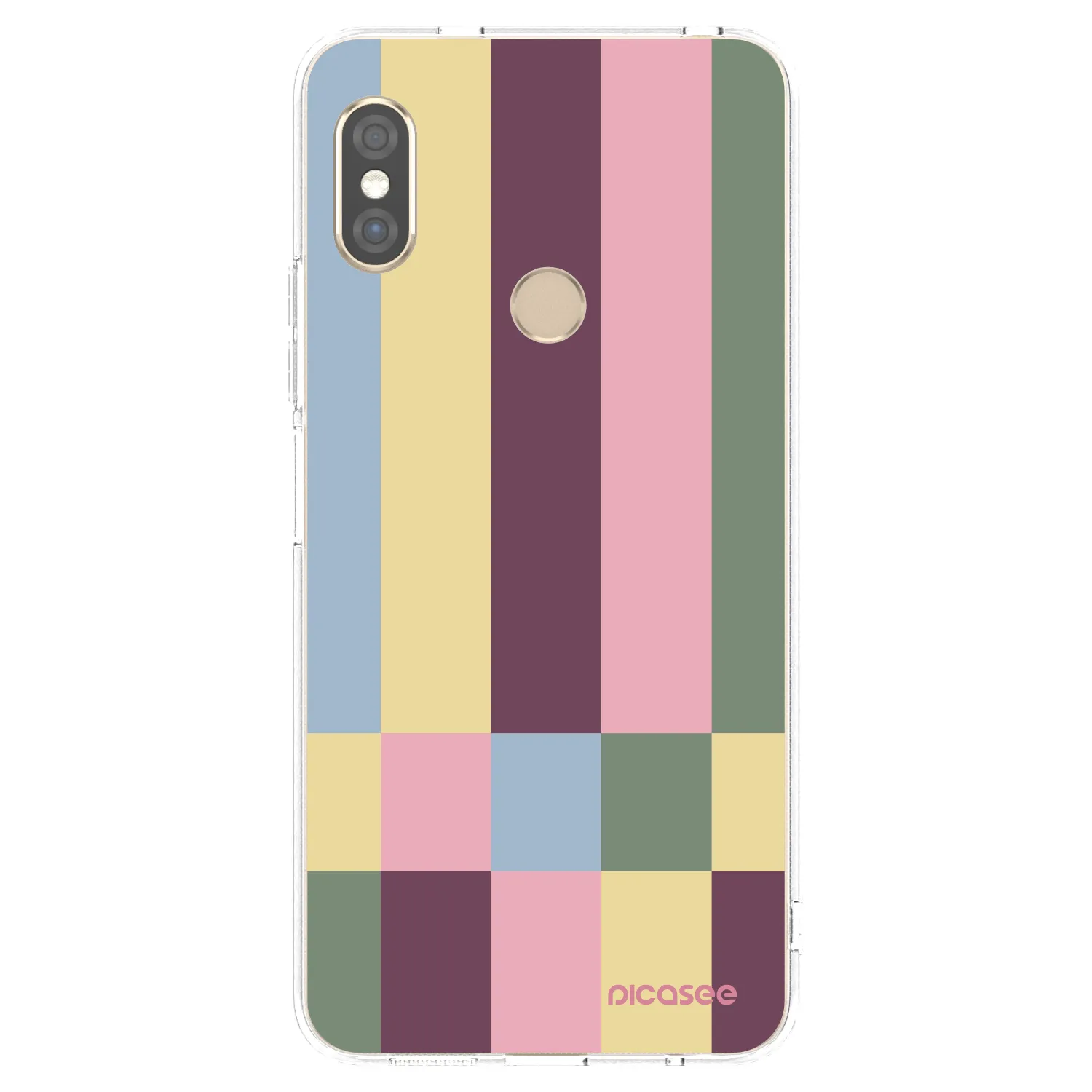 Picasee silikonski prozorni ovitek za Xiaomi Redmi Note 5 Global - Lobby tiles