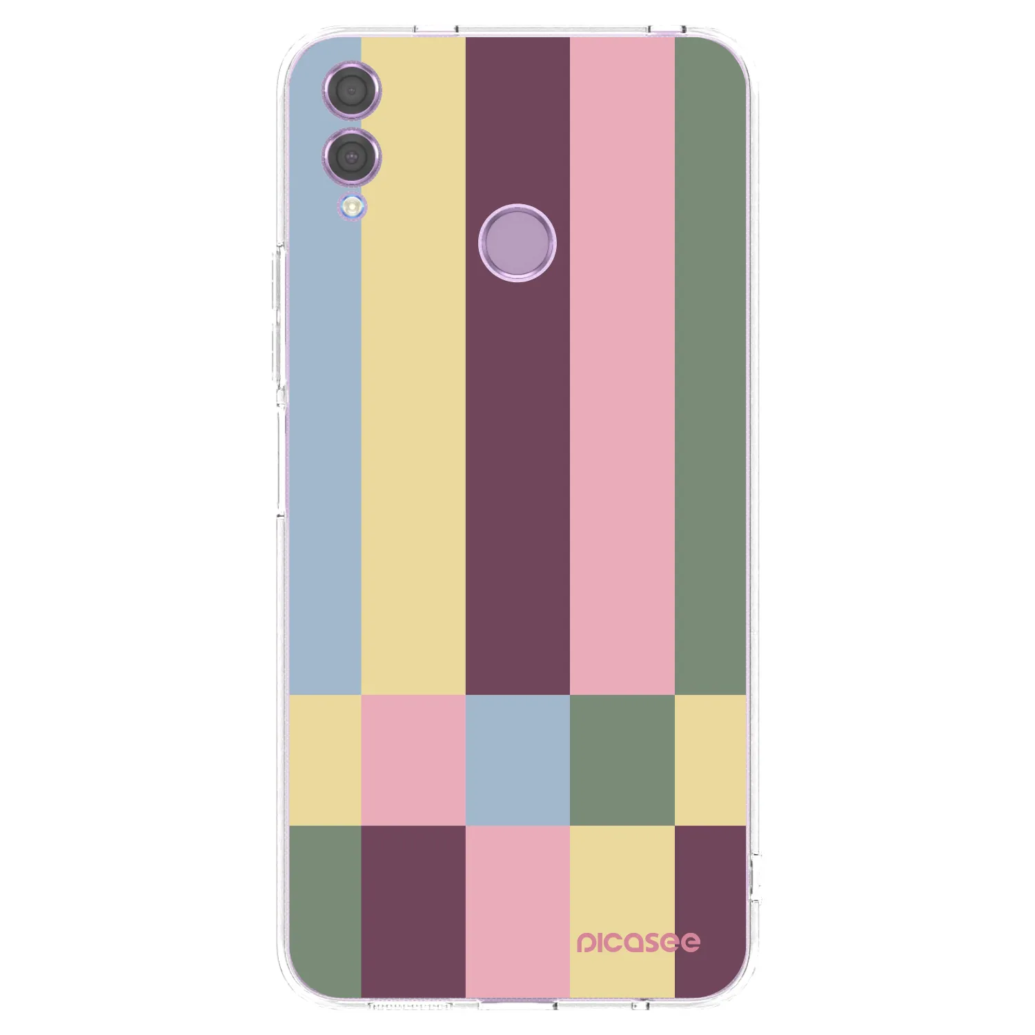 Picasee silikonski prozorni ovitek za Honor 8X - Lobby tiles