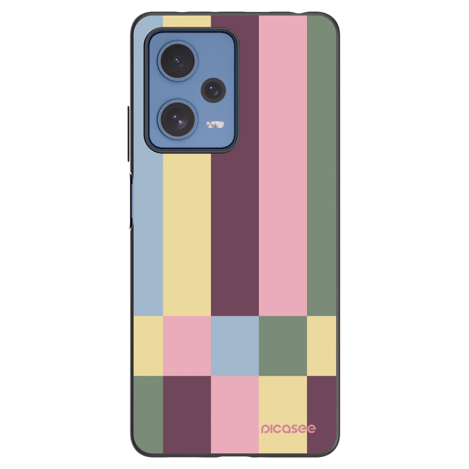 Picasee silikonski črni ovitek za Xiaomi Redmi Note 12 Pro 5G - Lobby tiles