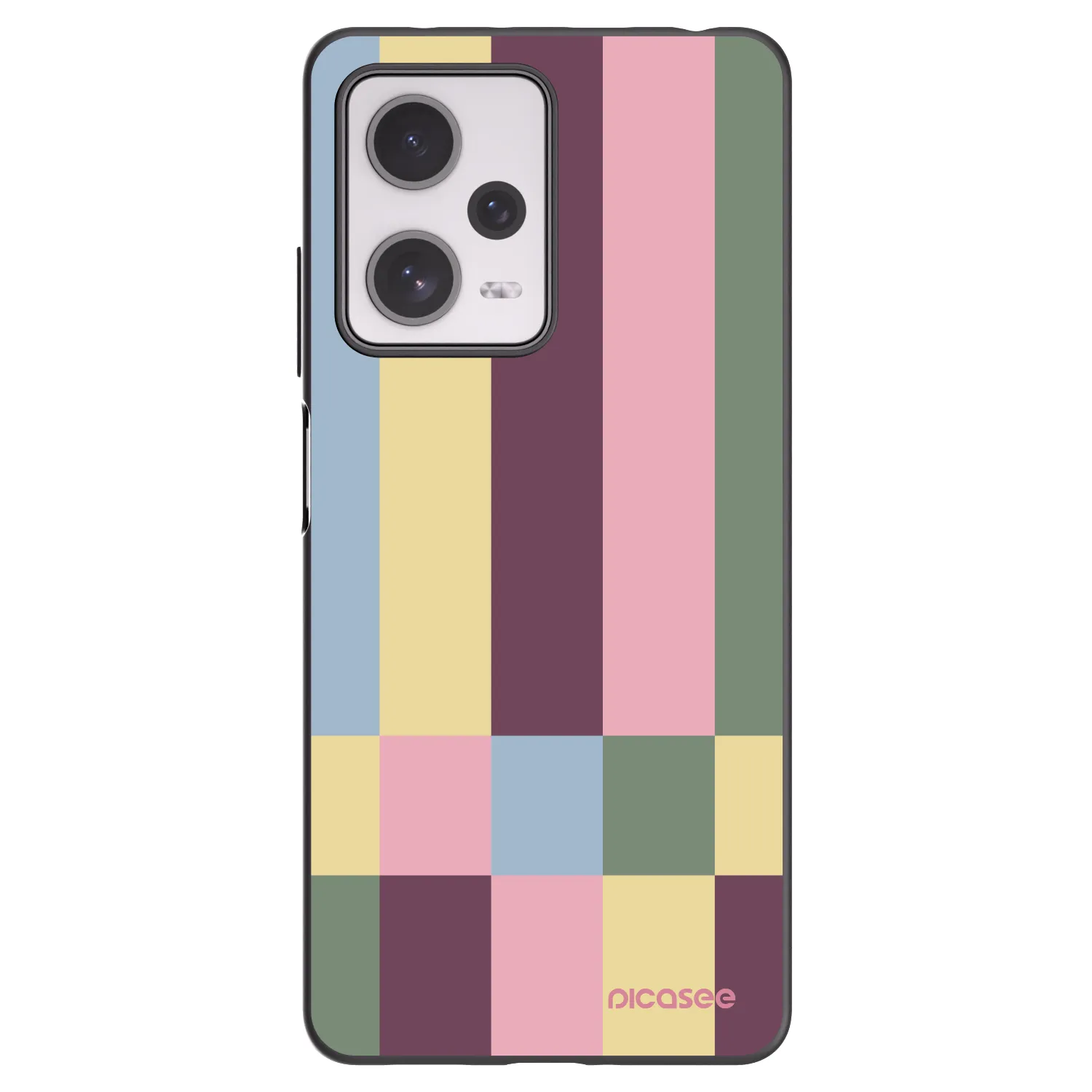 Picasee silikonski črni ovitek za Xiaomi Redmi Note 12 Pro+ 5G - Lobby tiles