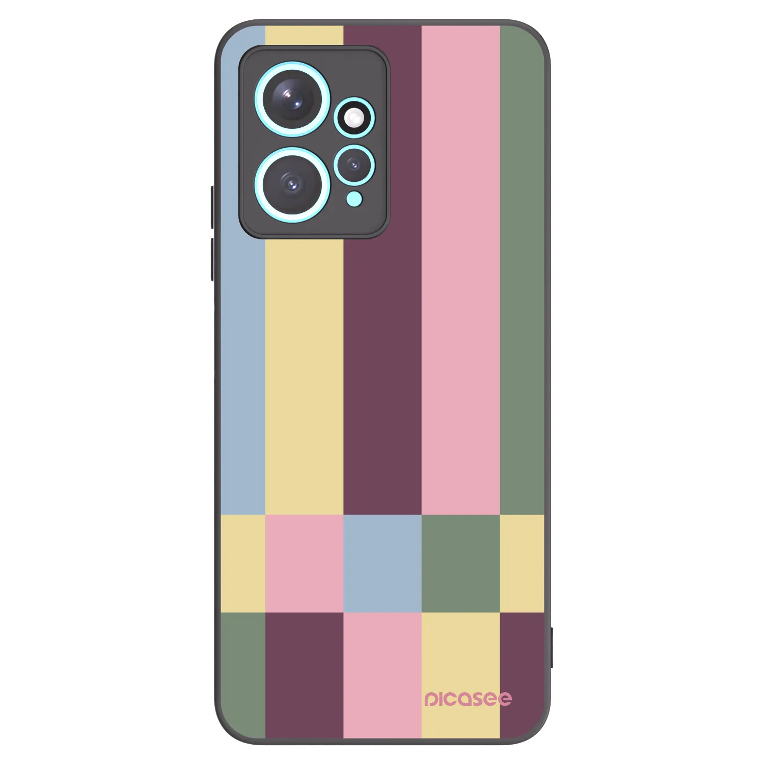 Picasee silikonski črni ovitek za Xiaomi Redmi Note 12 4G - Lobby tiles