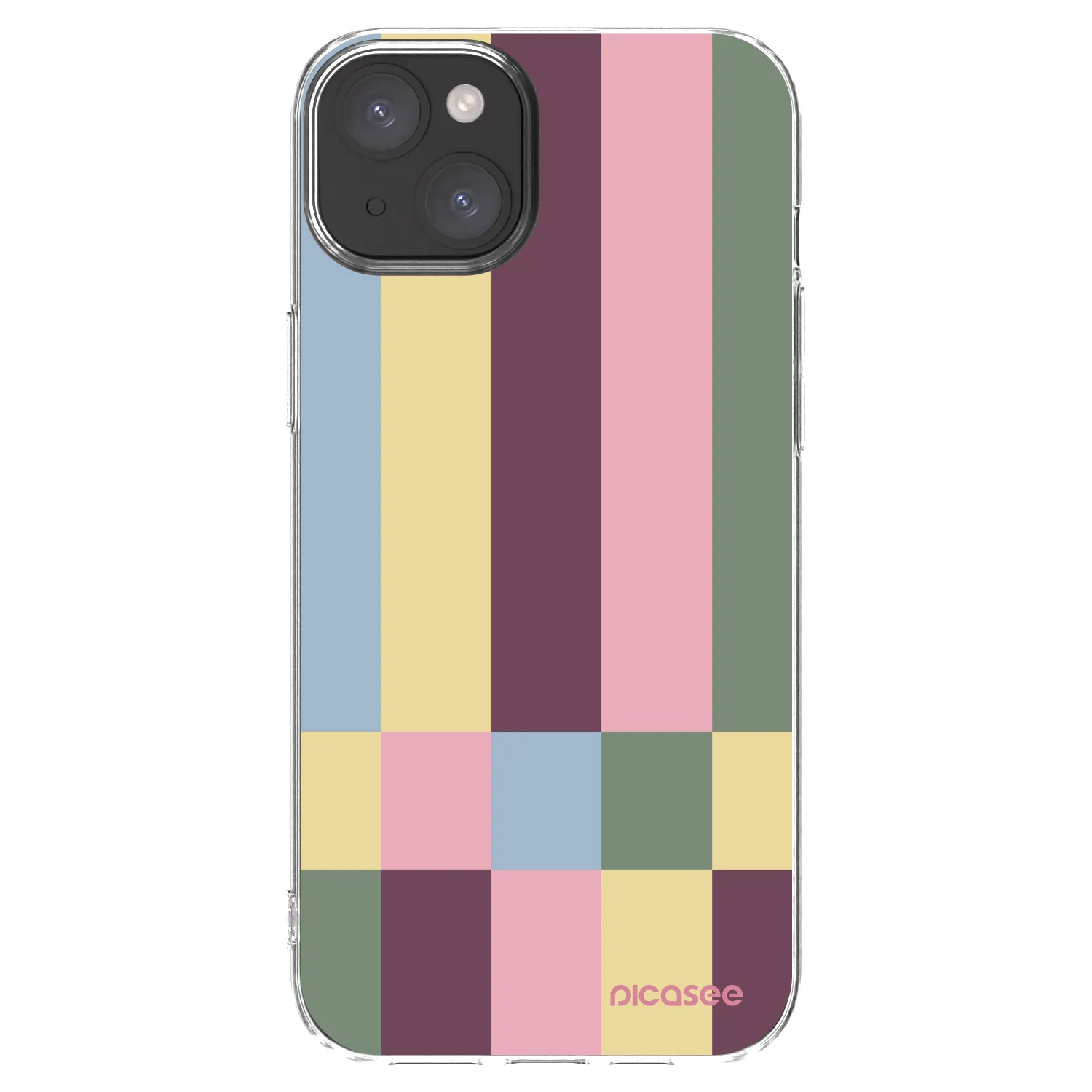 Picasee silikonski prozorni ovitek za Apple iPhone 15 Plus - Lobby tiles