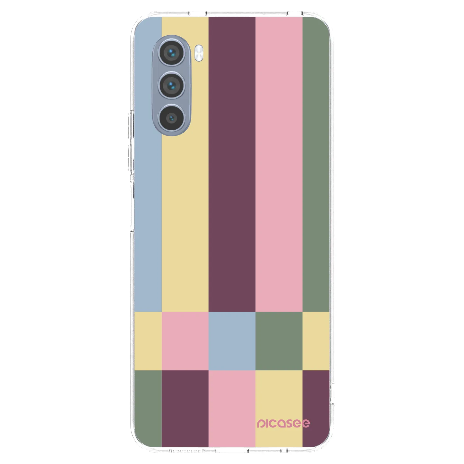 Picasee silikonski prozorni ovitek za Motorola Moto G62 - Lobby tiles