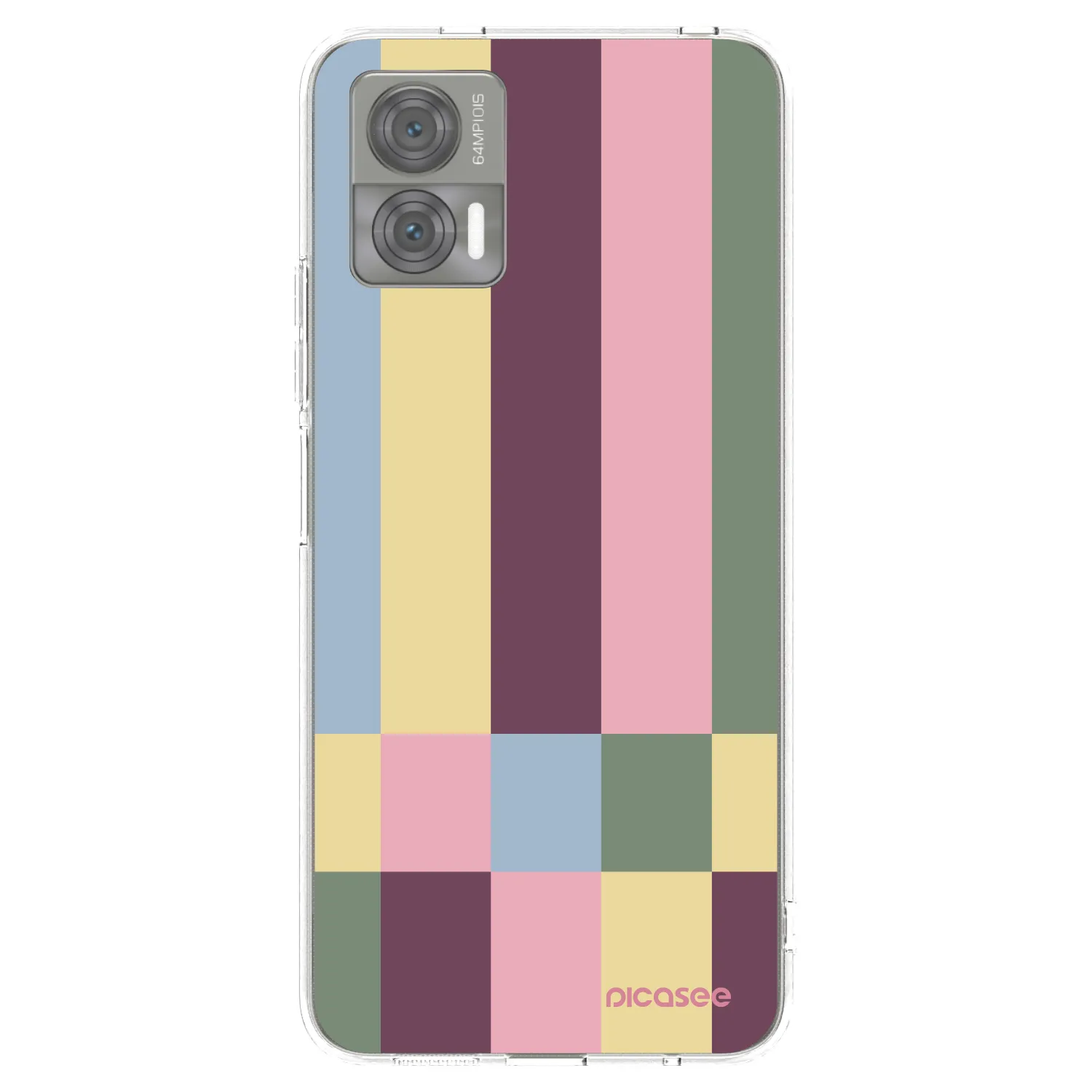 Picasee silikonski prozorni ovitek za Motorola Edge 30 Neo - Lobby tiles