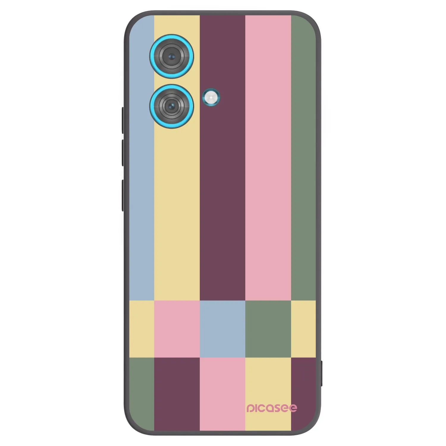 Picasee silikonski črni ovitek za Motorola Edge 40 Neo - Lobby tiles