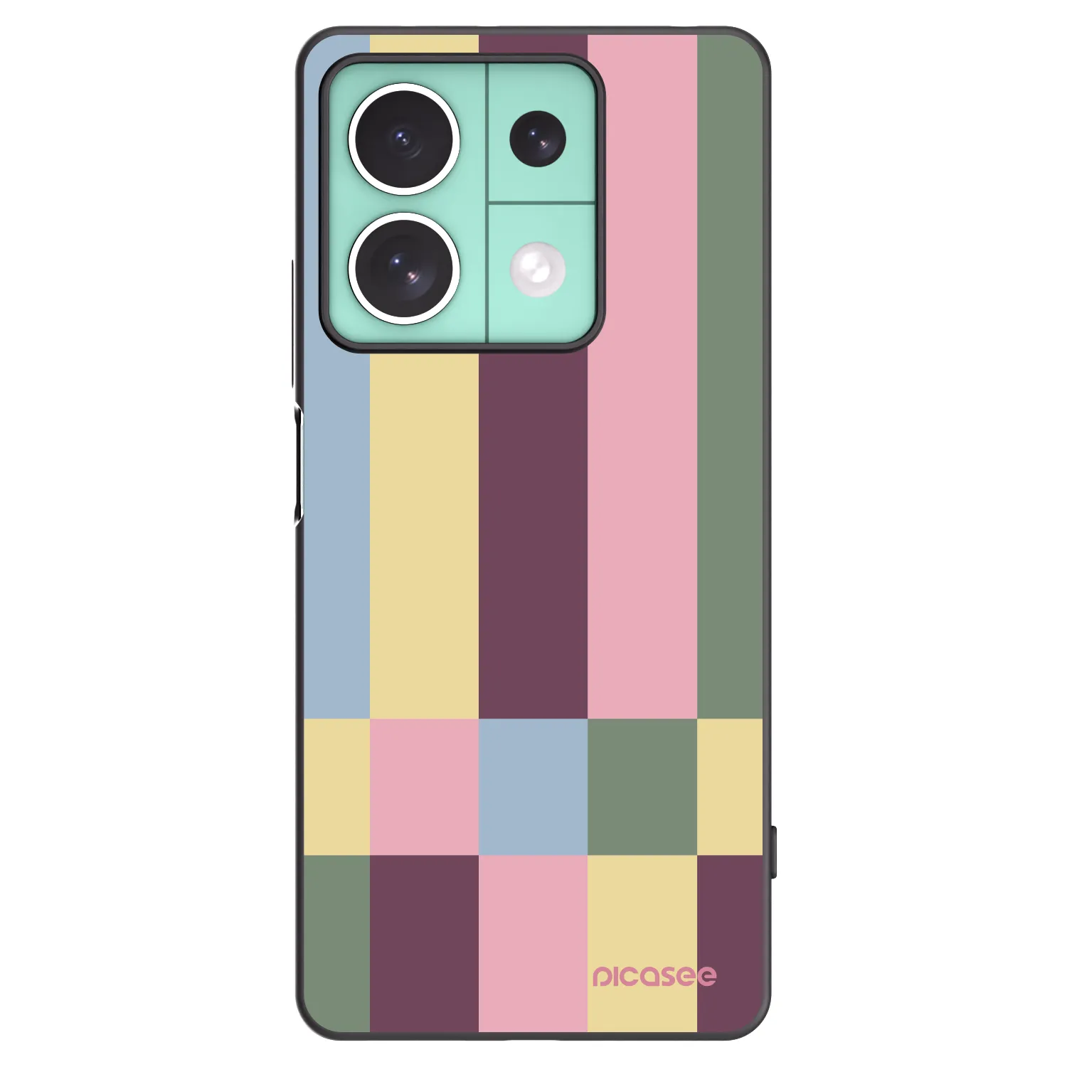 Picasee silikonski črni ovitek za Xiaomi Redmi Note 13 5G - Lobby tiles