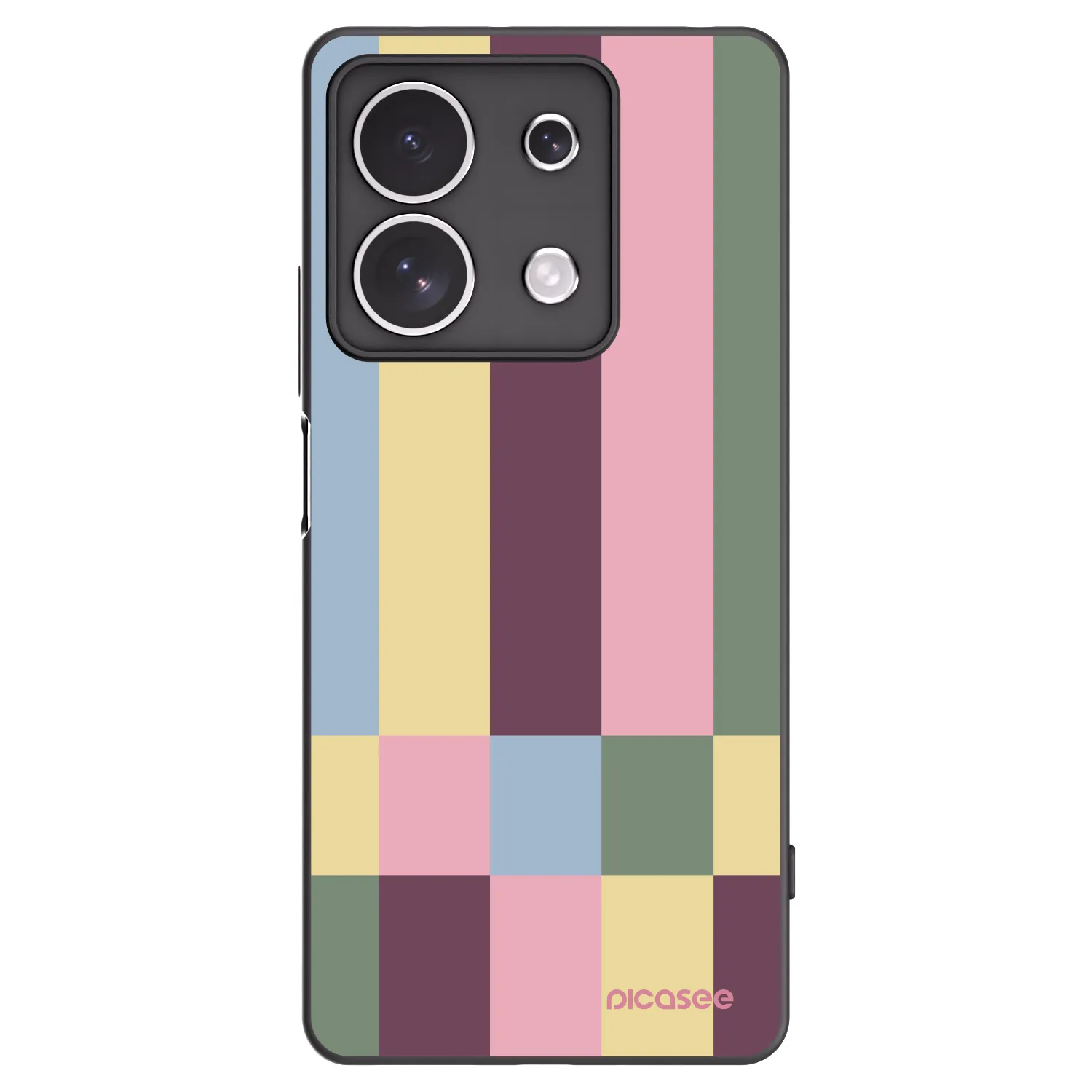 Picasee silikonski črni ovitek za Xiaomi Redmi Note 13 4G - Lobby tiles