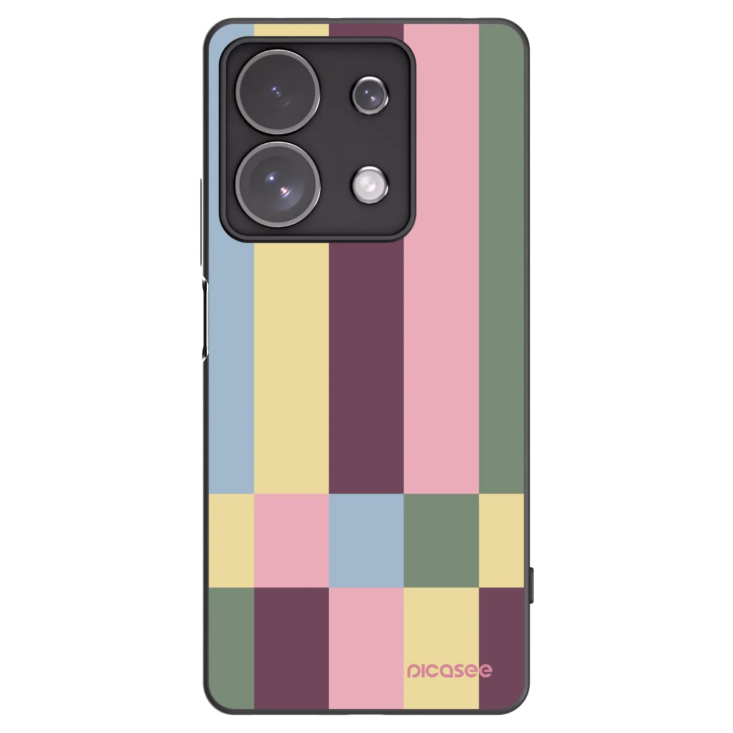 Picasee silikonski črni ovitek za Xiaomi Redmi Note 13 Pro 4G - Lobby tiles