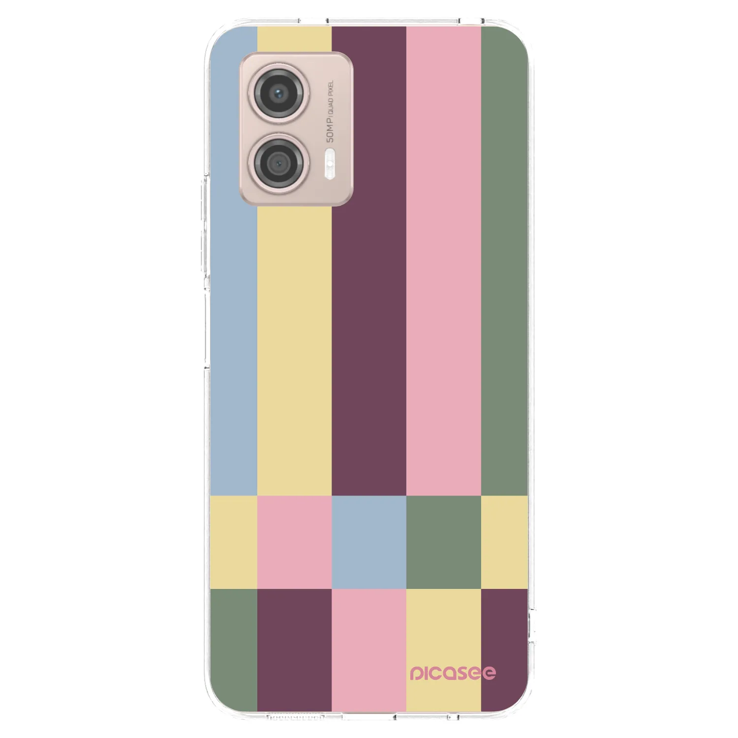 Picasee silikonski prozorni ovitek za Motorola Moto G53 5G - Lobby tiles
