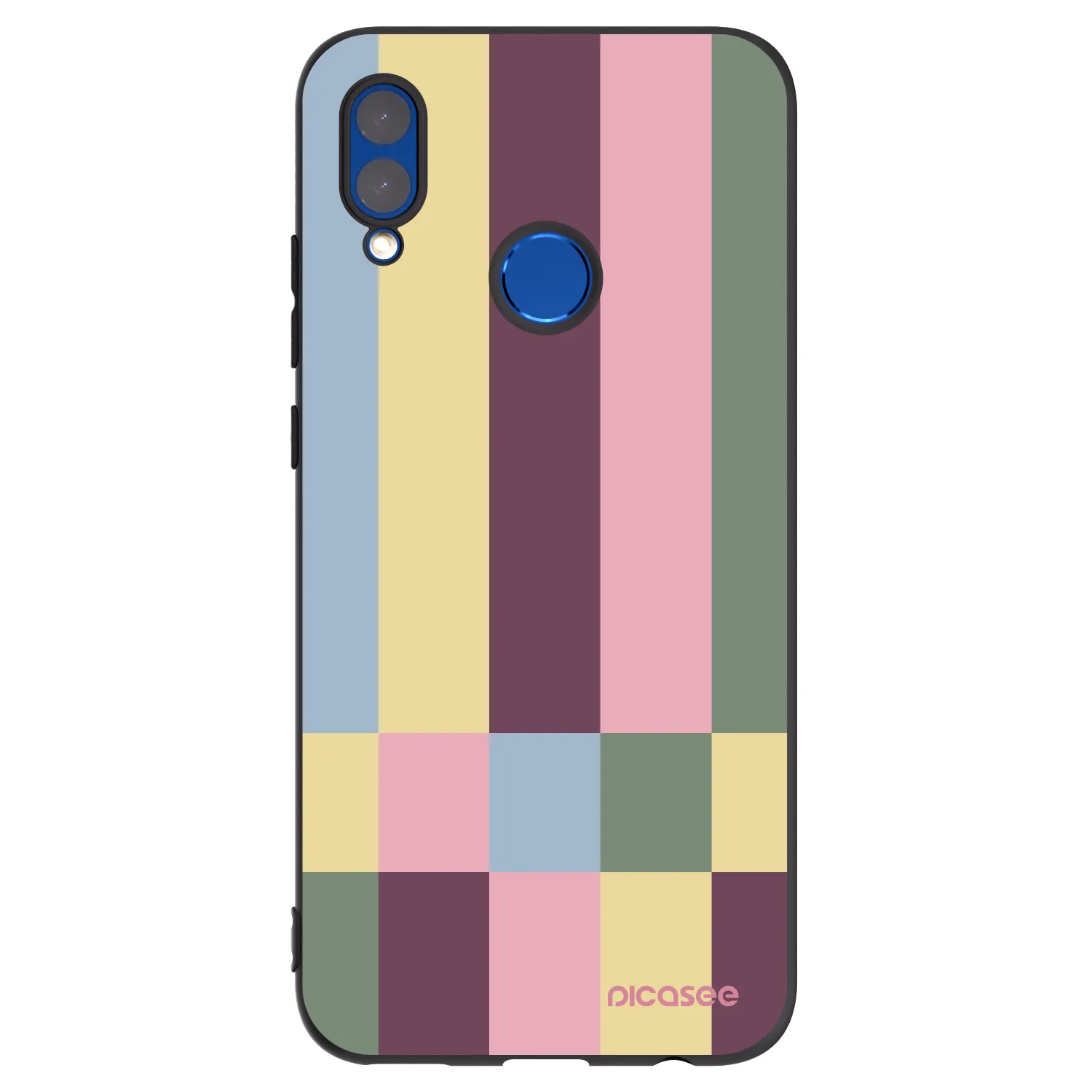 Picasee silikonski črni ovitek za Honor 10 Lite - Lobby tiles