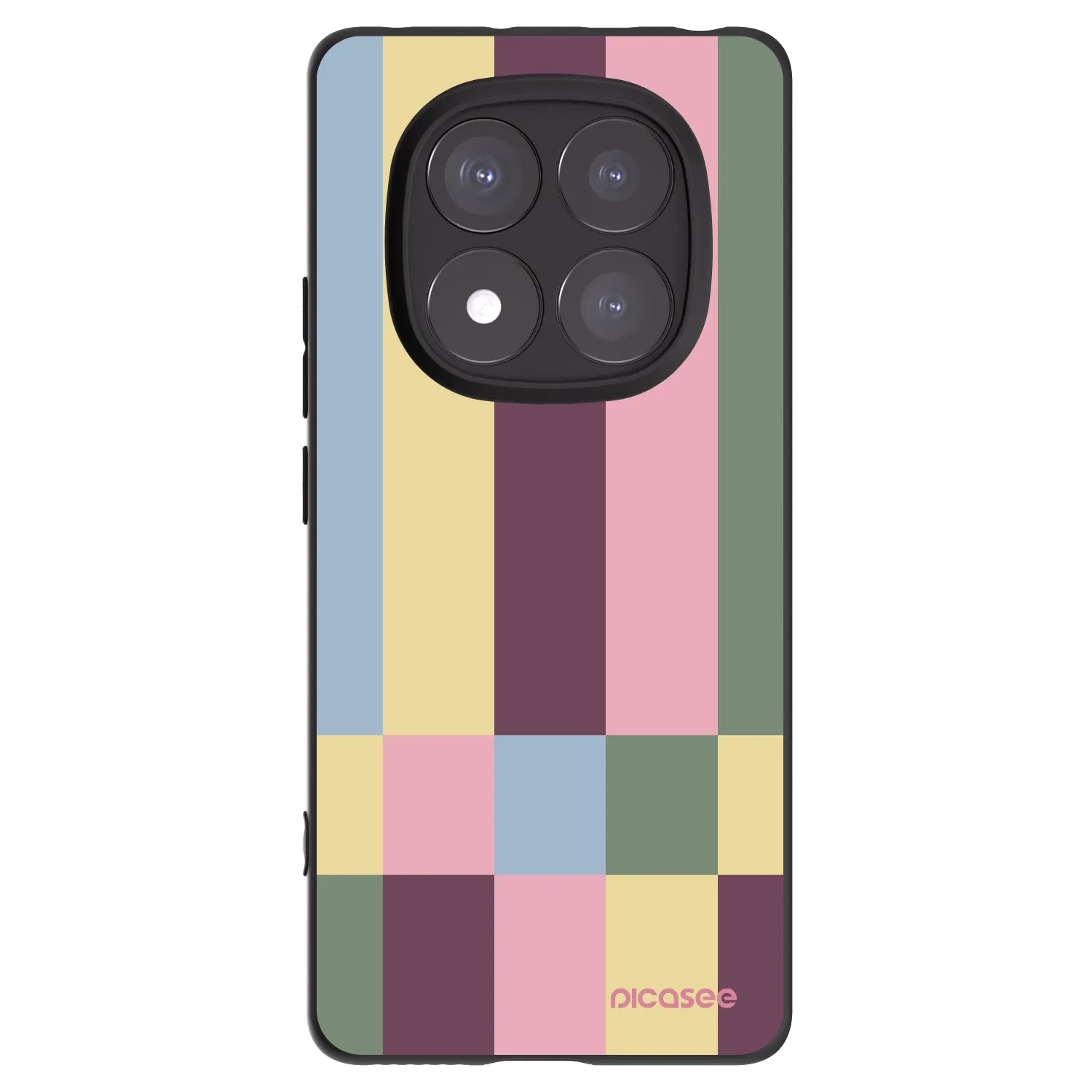 Picasee silikonski črni ovitek za Xiaomi Redmi Note 14 Pro 5G - Lobby tiles