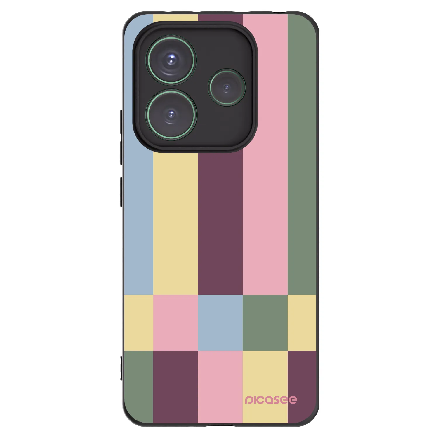 Picasee silikonski črni ovitek za Xiaomi Redmi Note 14 5G - Lobby tiles