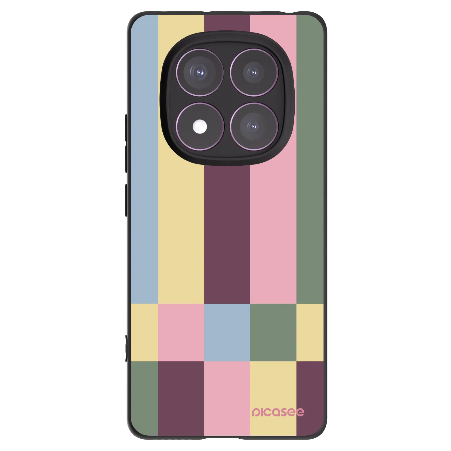 Picasee silikonski črni ovitek za Xiaomi Redmi Note 14 Pro 4G - Lobby tiles