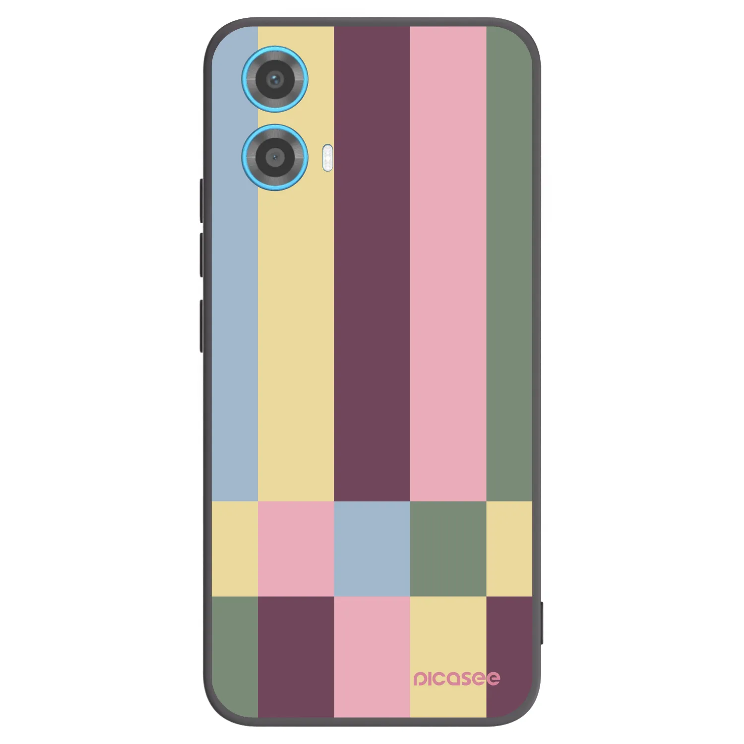 Picasee silikonski črni ovitek za Motorola Moto G34 5G - Lobby tiles