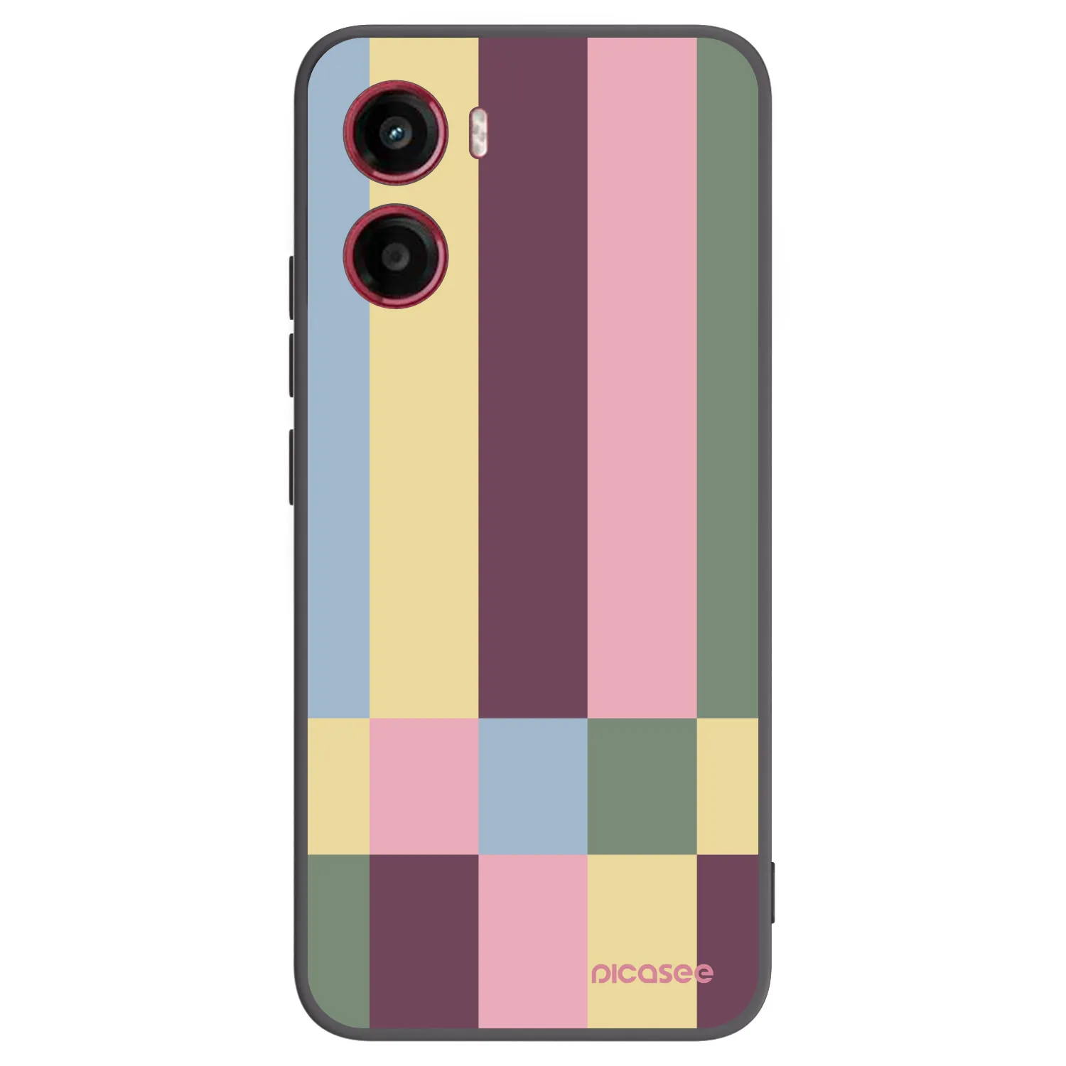 Picasee silikonski črni ovitek za Motorola Moto G05 - Lobby tiles