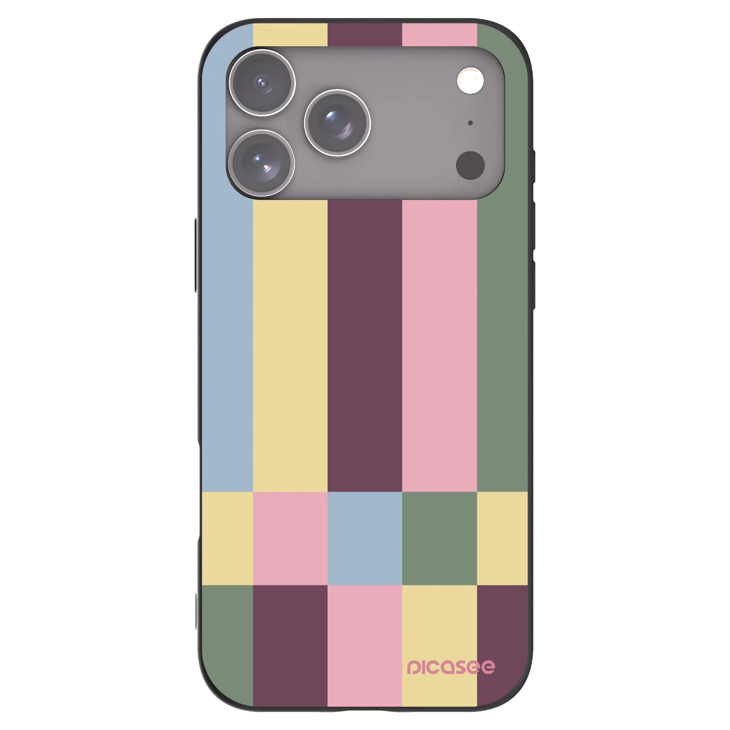 Picasee silikonski črni ovitek za Apple iPhone 17 Pro Max - Lobby tiles