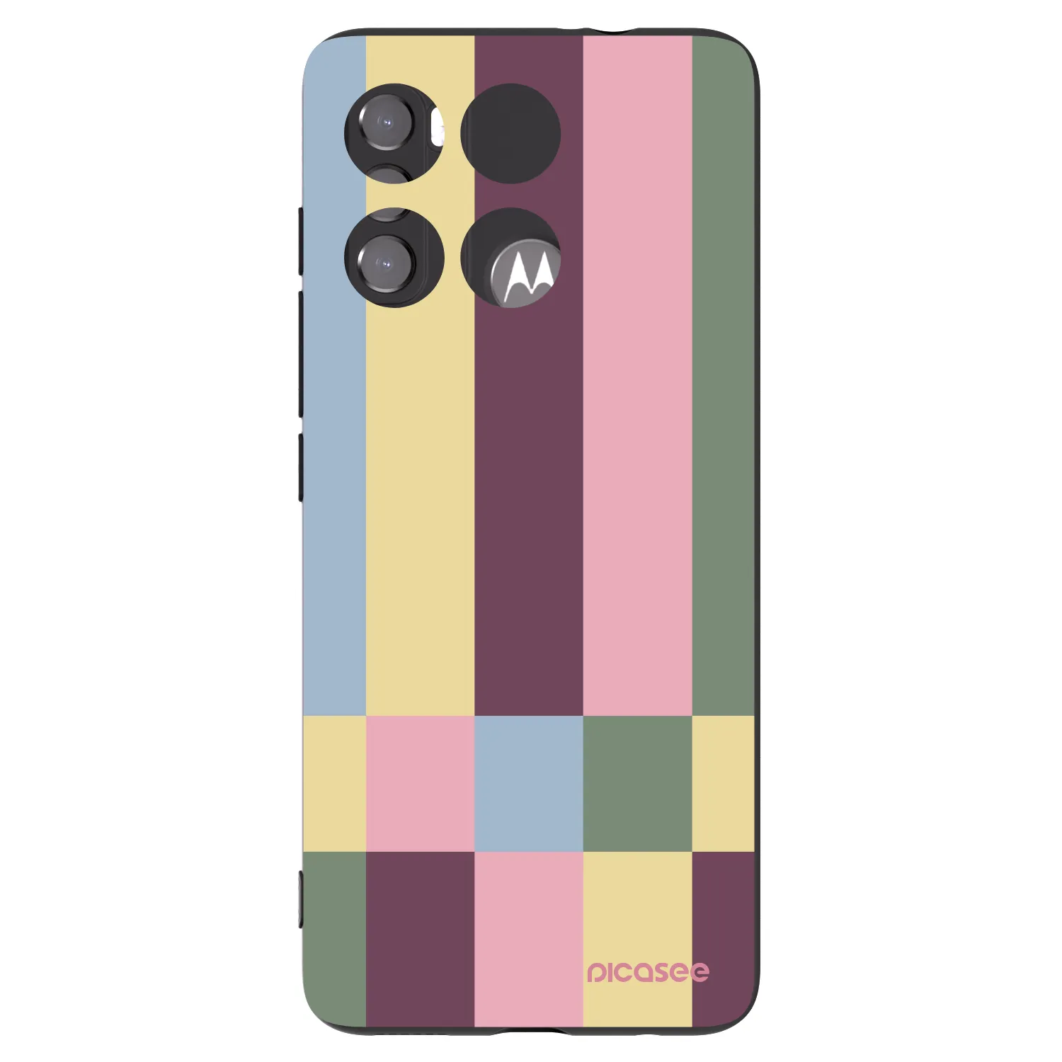 Picasee silikonski črni ovitek za Motorola Edge 60 5G - Lobby tiles