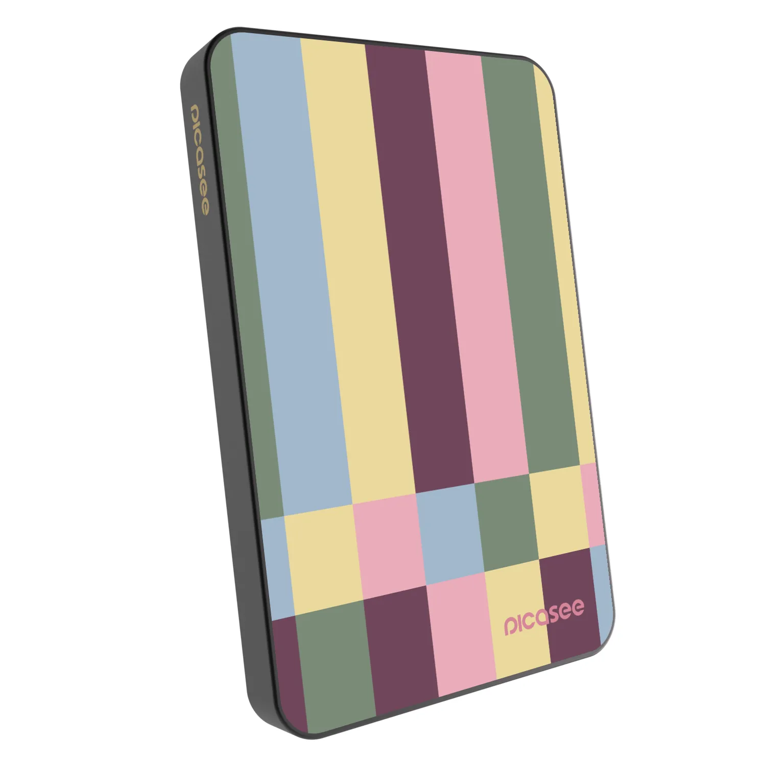 Picasee Prenosna baterija z MagSafe 5 000 mAh Siva - Lobby tiles