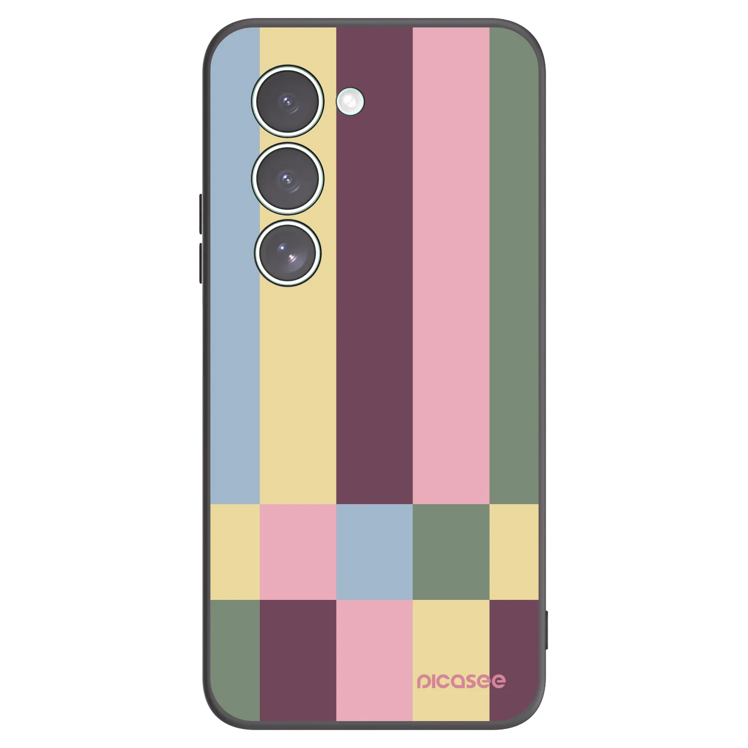 Picasee silikonski črni ovitek za Xiaomi Redmi 15 5G - Lobby tiles