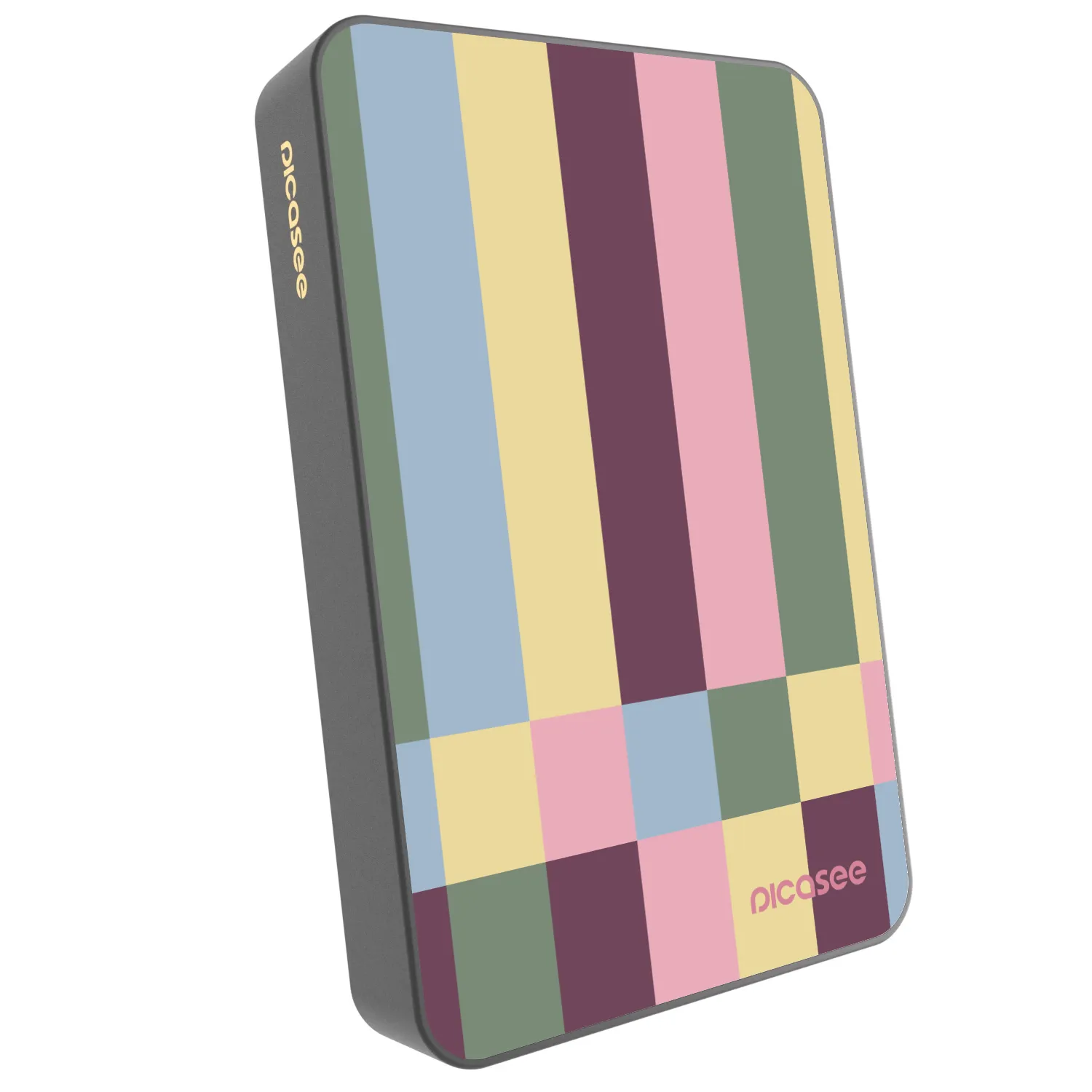 Picasee Prenosna baterija z MagSafe 10 000 mAh Siva - Lobby tiles