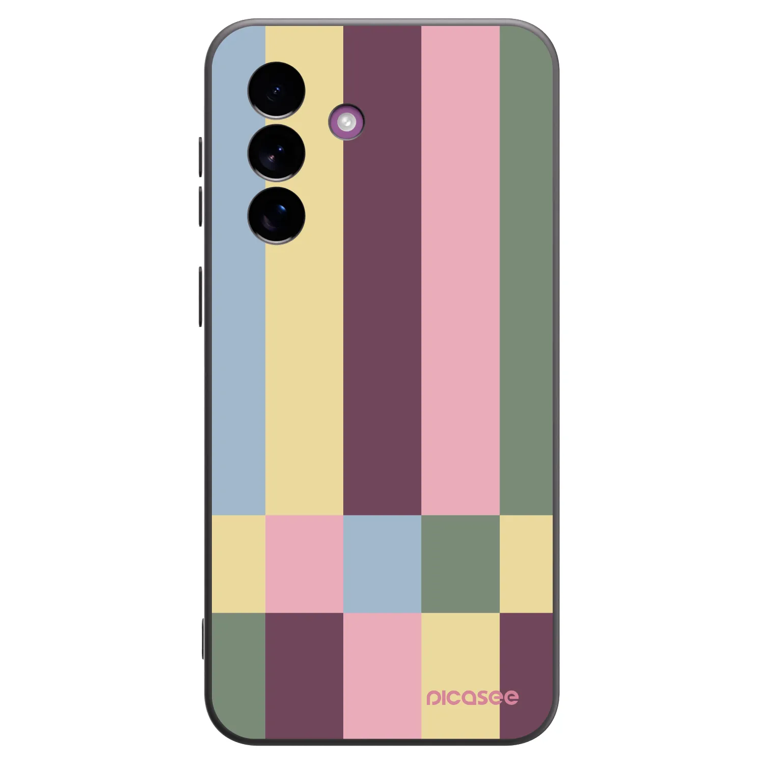 Picasee silikonski črni ovitek za Samsung Galaxy A37 - Lobby tiles