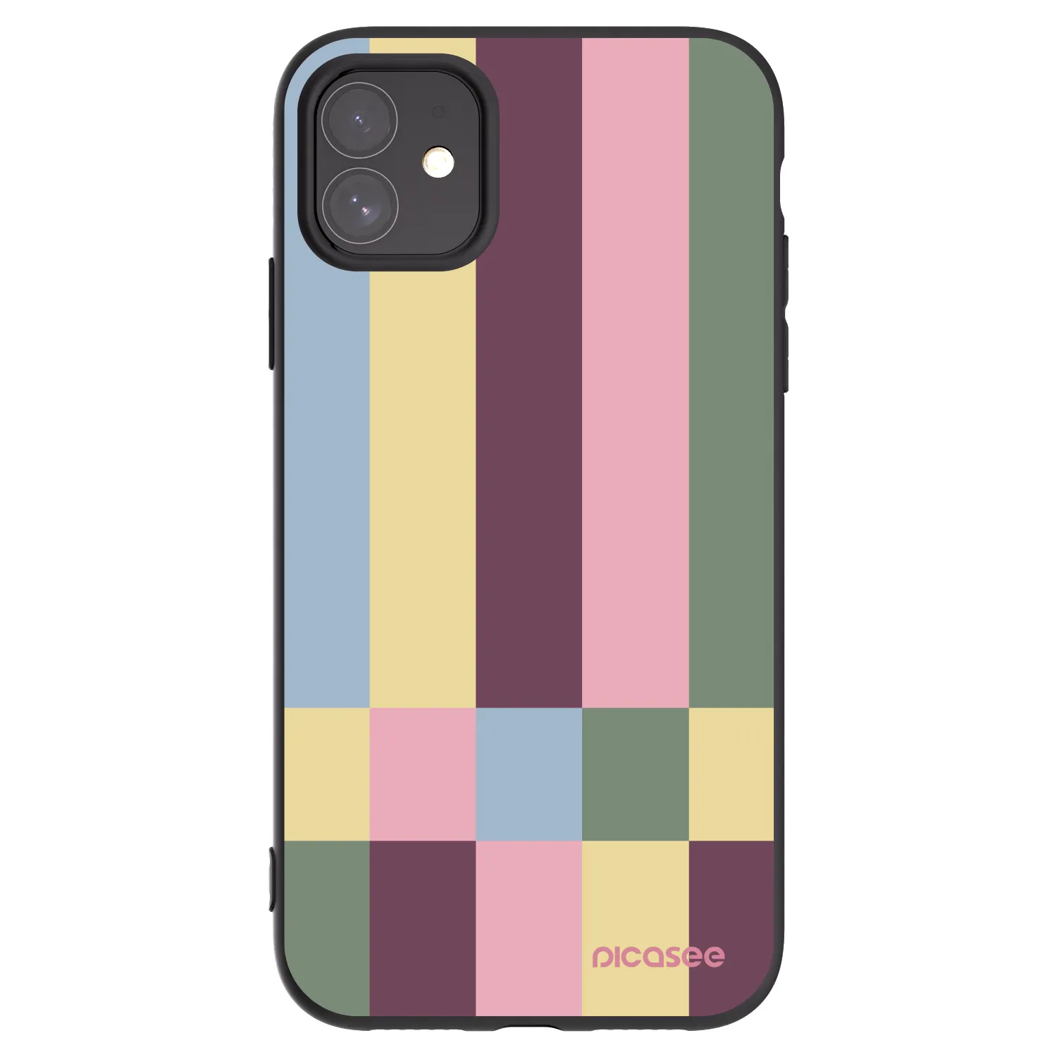 Picasee silikonski črni ovitek za Apple iPhone 11 - Lobby tiles