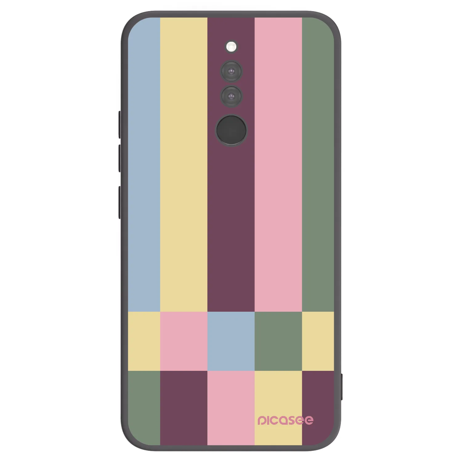 Picasee silikonski črni ovitek za Xiaomi Redmi 8 - Lobby tiles