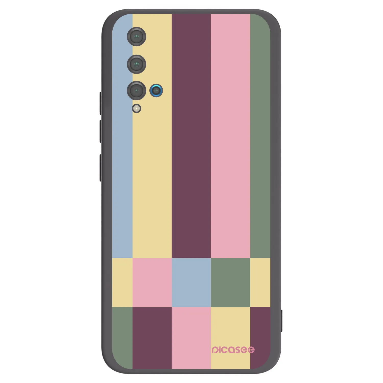 Picasee silikonski črni ovitek za Huawei Nova 5T - Lobby tiles