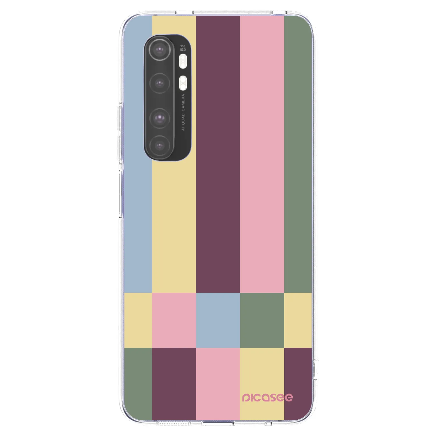 Picasee silikonski prozorni ovitek za Xiaomi Mi Note 10 Lite - Lobby tiles