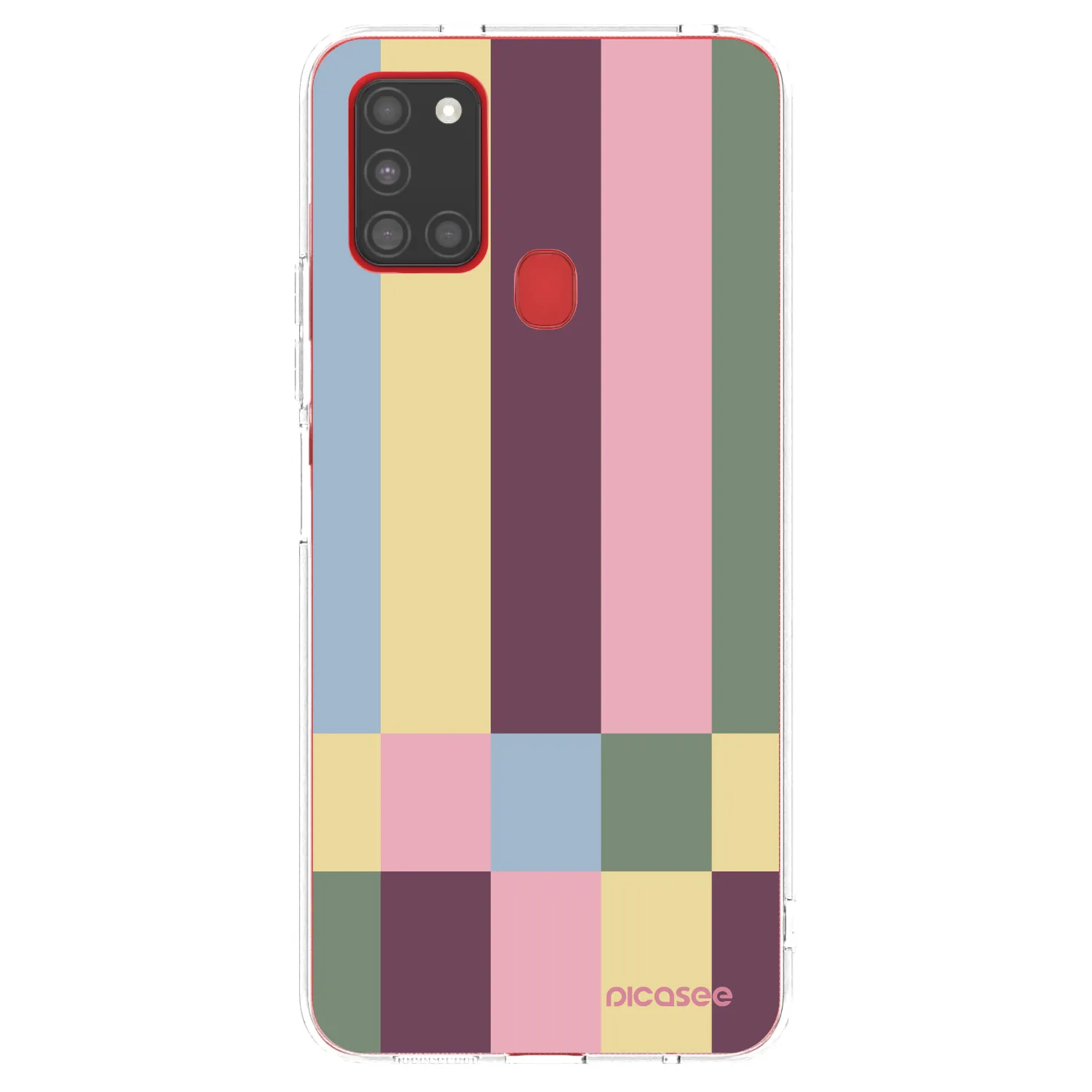 Picasee silikonski prozorni ovitek za Samsung Galaxy A21s - Lobby tiles