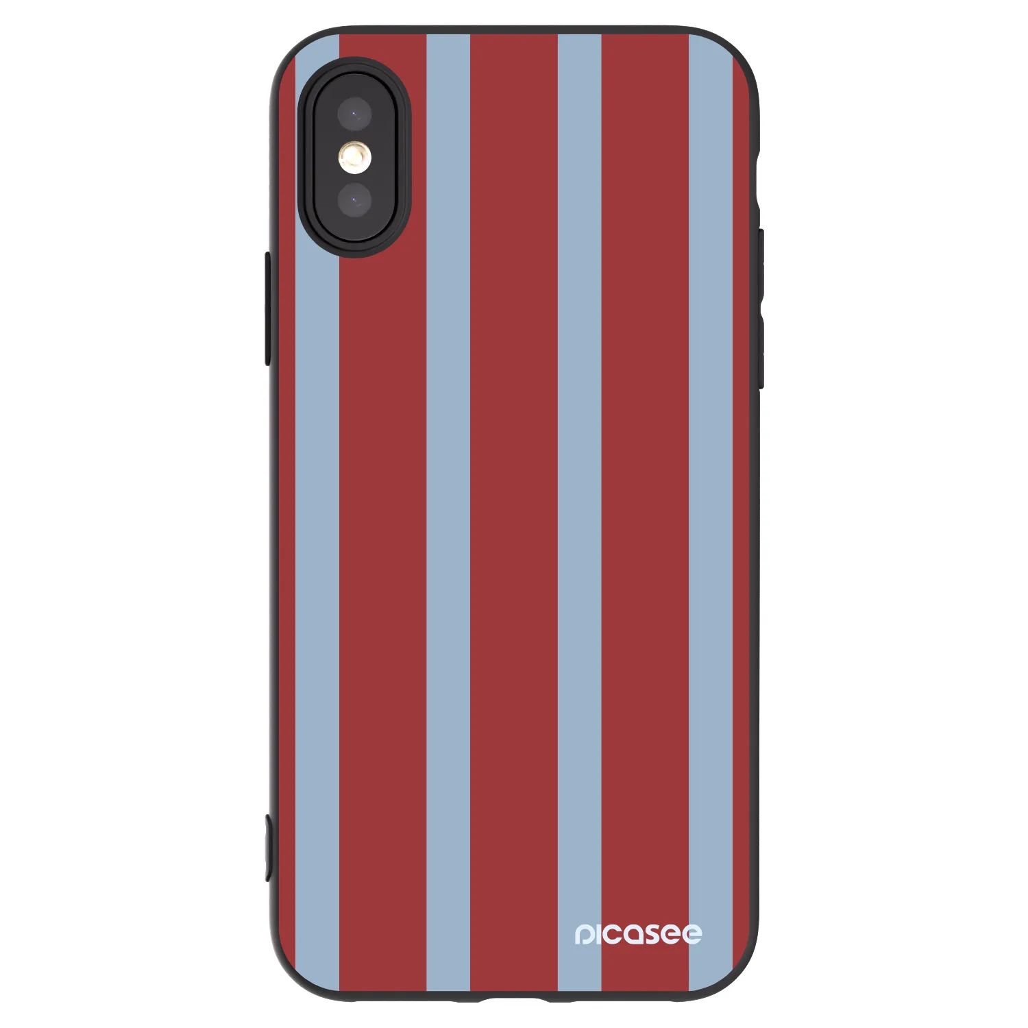 Picasee silikonski črni ovitek za Apple iPhone X/XS - Lounge pass