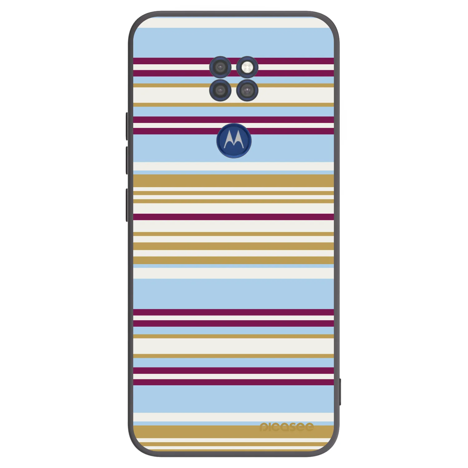 Picasee silikonski črni ovitek za Motorola Moto G9 Play - Souvenir