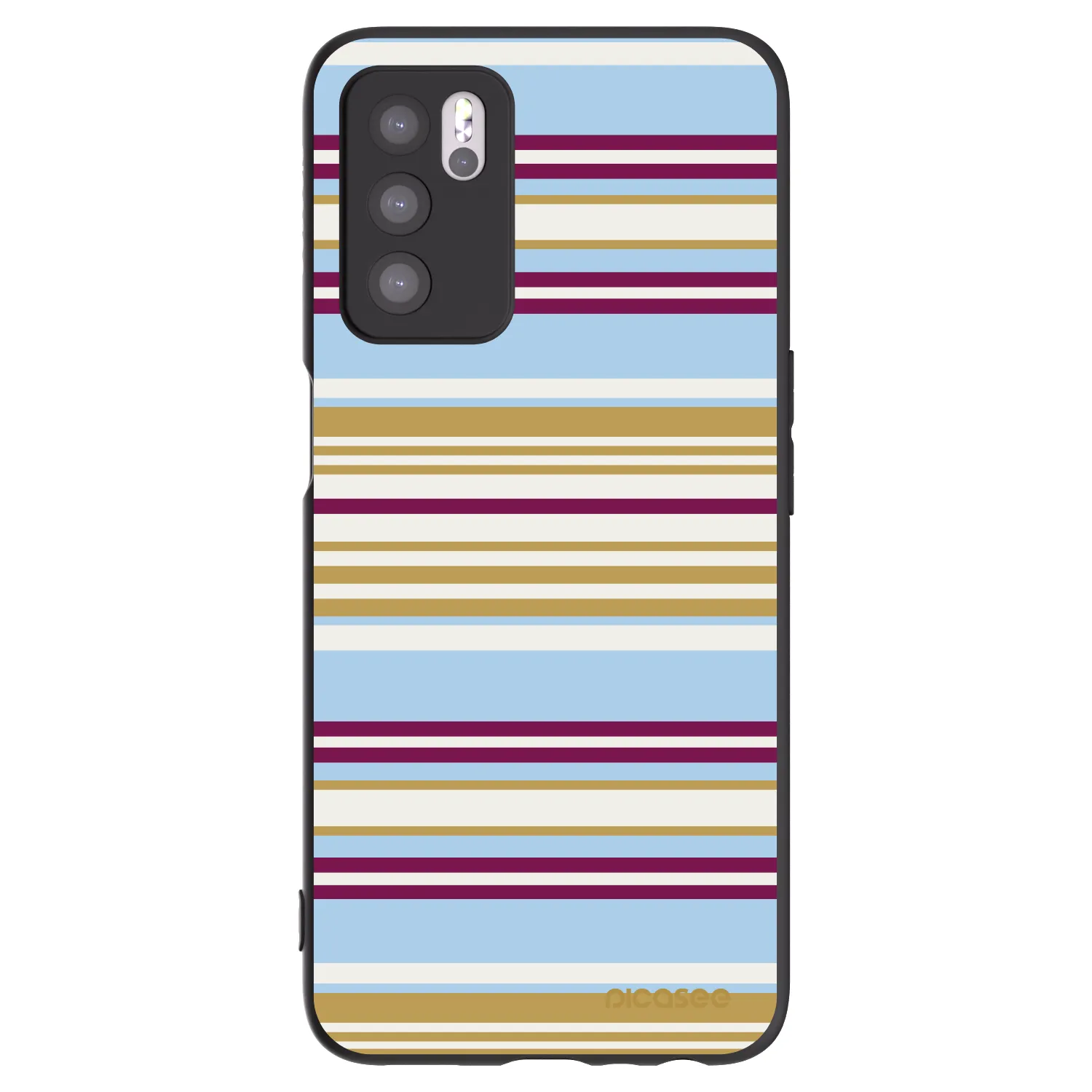 Picasee silikonski črni ovitek za OPPO A16s - Souvenir