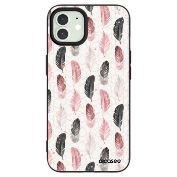 Picasee silikonski črni ovitek za Apple iPhone 12 Pro - Feather 2