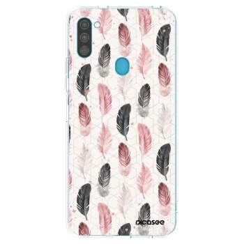 Picasee silikonski prozorni ovitek za Samsung Galaxy M11 - Feather 2