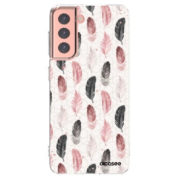 Picasee silikonski prozorni ovitek za Samsung Galaxy S21 5G G991B - Feather 2