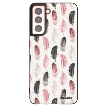 Picasee silikonski črni ovitek za Samsung Galaxy S21 5G G991B - Feather 2