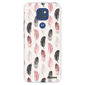 Picasee silikonski prozorni ovitek za Motorola Moto G9 Play - Feather 2