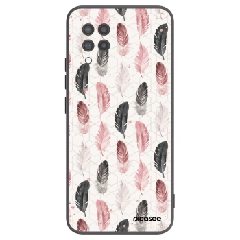 Picasee silikonski črni ovitek za Samsung Galaxy A42 A426B - Feather 2