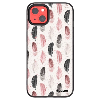 Picasee silikonski črni ovitek za Apple iPhone 13 - Feather 2