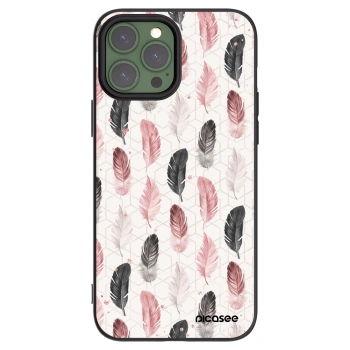 Picasee silikonski črni ovitek za Apple iPhone 13 Pro Max - Feather 2
