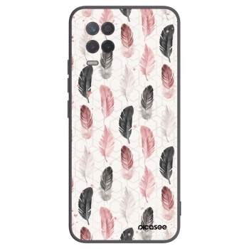 Picasee silikonski črni ovitek za Realme 8 5G - Feather 2