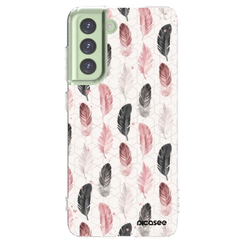 Picasee silikonski prozorni ovitek za Samsung Galaxy S21 FE 5G - Feather 2