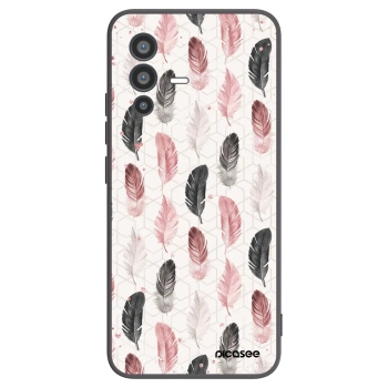 Picasee silikonski črni ovitek za Vivo V23 5G - Feather 2