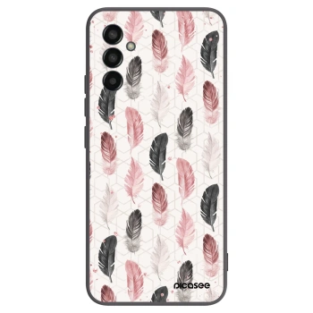 Picasee silikonski črni ovitek za Samsung Galaxy M13 M135F - Feather 2