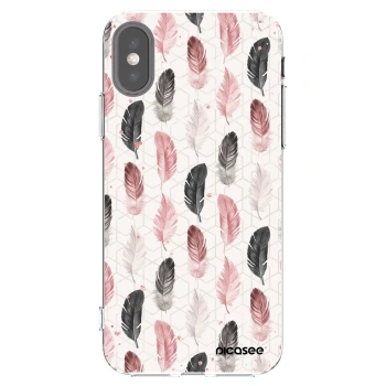 Picasee silikonski prozorni ovitek za Apple iPhone X/XS - Feather 2