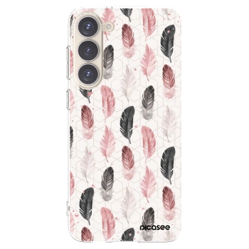 Picasee silikonski prozorni ovitek za Samsung Galaxy S23+ 5G - Feather 2