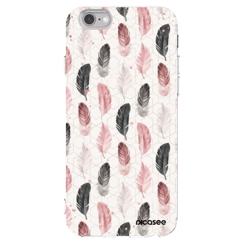 Picasee silikonski prozorni ovitek za Apple iPhone 6/6S - Feather 2