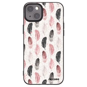 Picasee silikonski črni ovitek za Apple iPhone 15 Plus - Feather 2